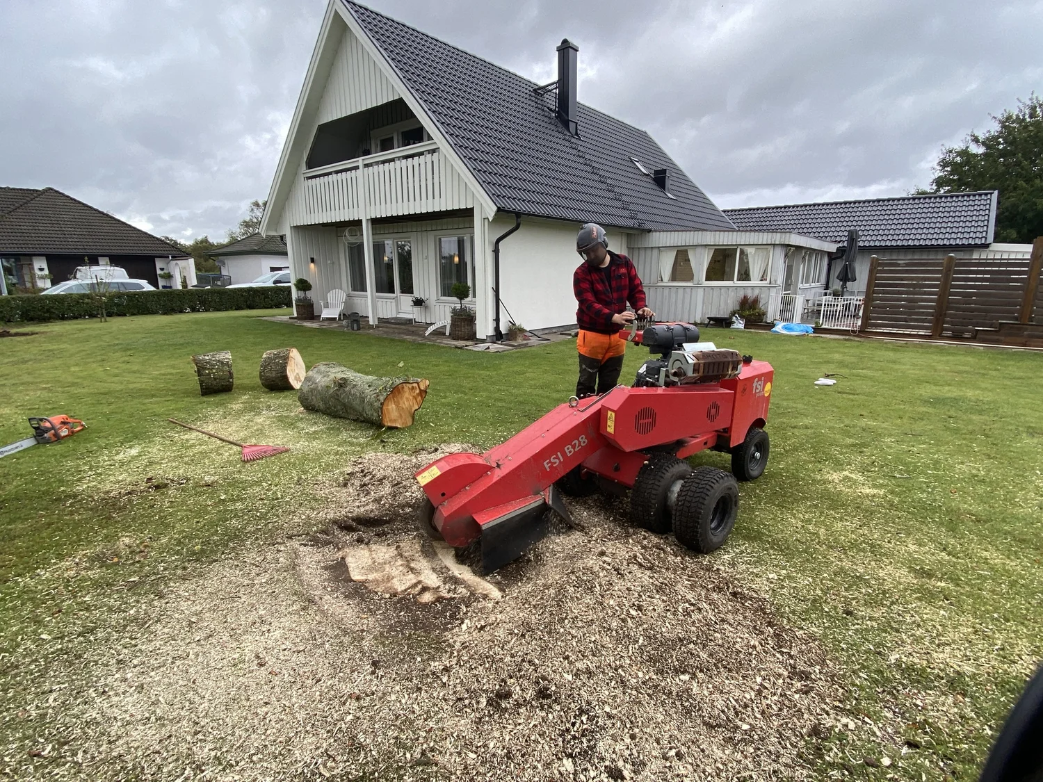 Stubbfräsning